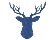 Stickdatei - Bayrisches Hirschkopf Silhouette